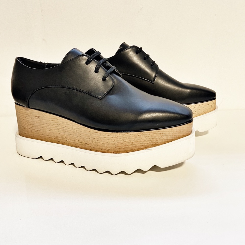 STELLA MCCARTNEY Black Elyse Derbys size 36